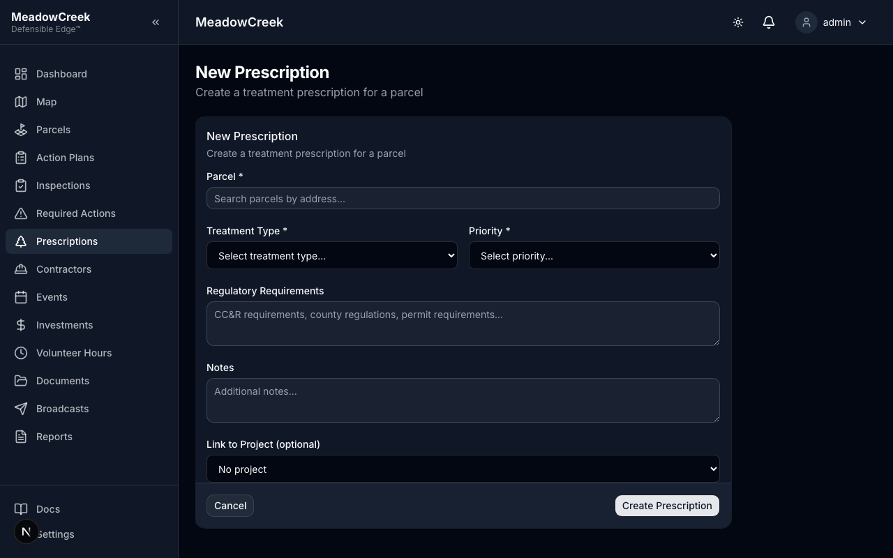 New prescription form
