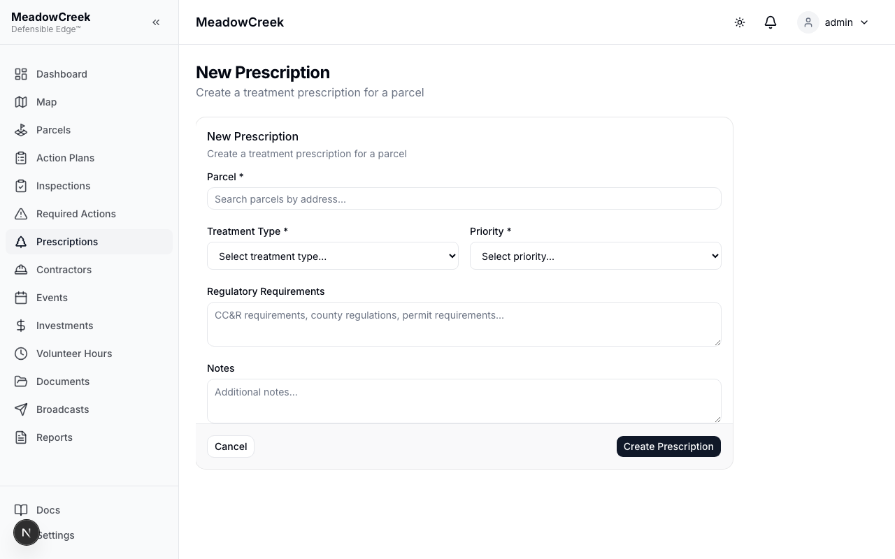 New prescription form